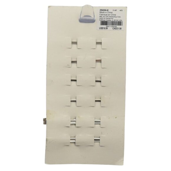 Claires Silver Crystal Bobby Pins Barrettes Hair Clips  6 Pack - Picture 5 of 5